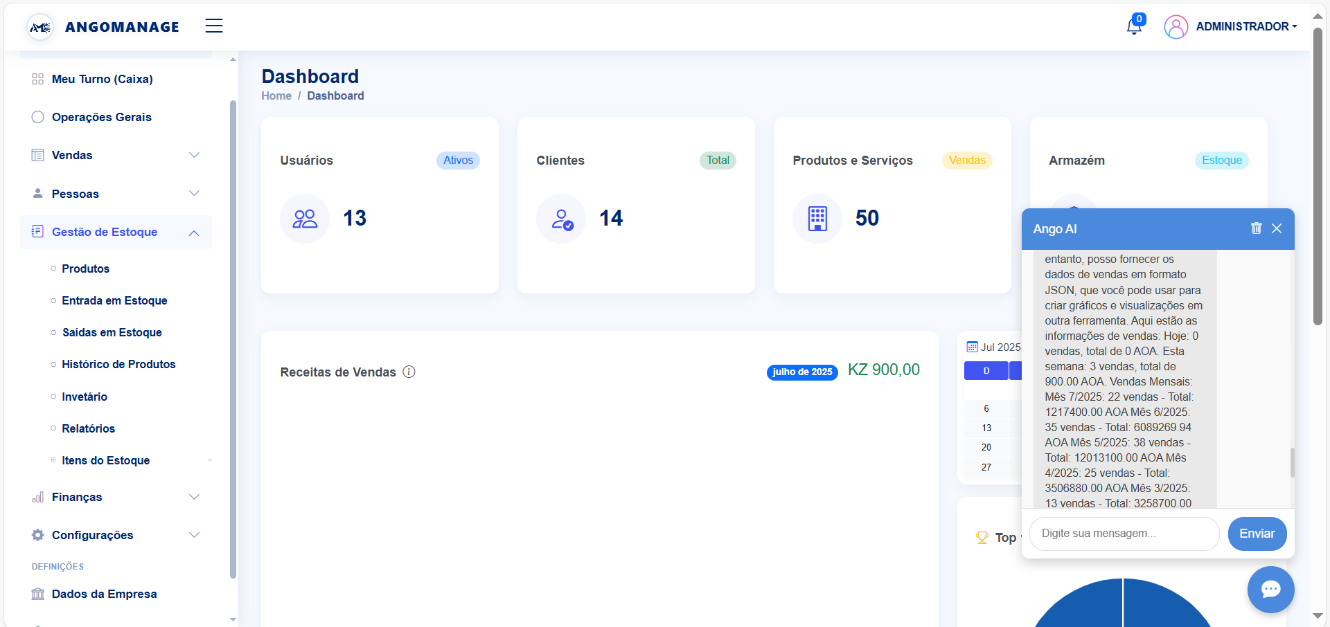 Dashboard de Vendas com Gráficos e Analytics