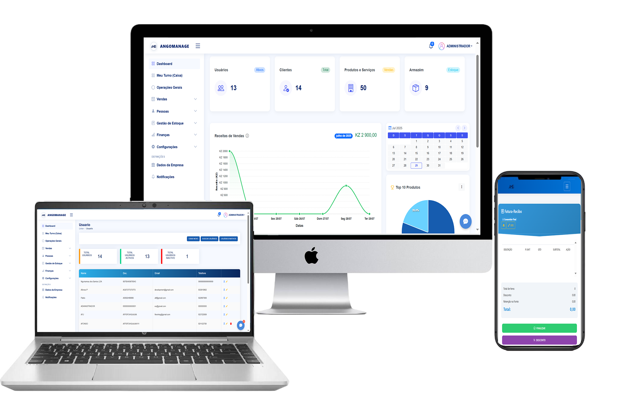 Multi-dispositivo AngoManage